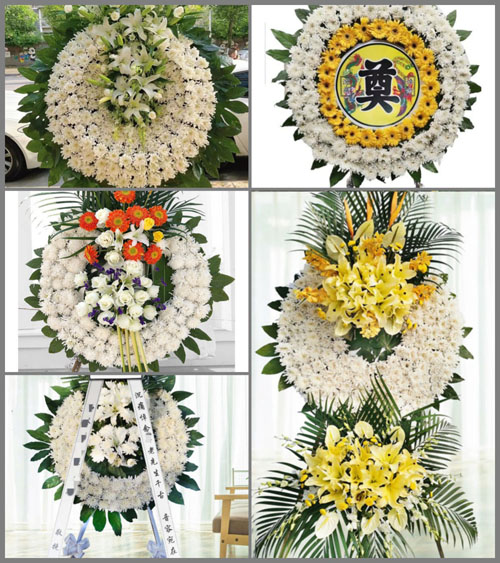广东肇庆市鼎湖区沙浦镇沙二村花圈速递
